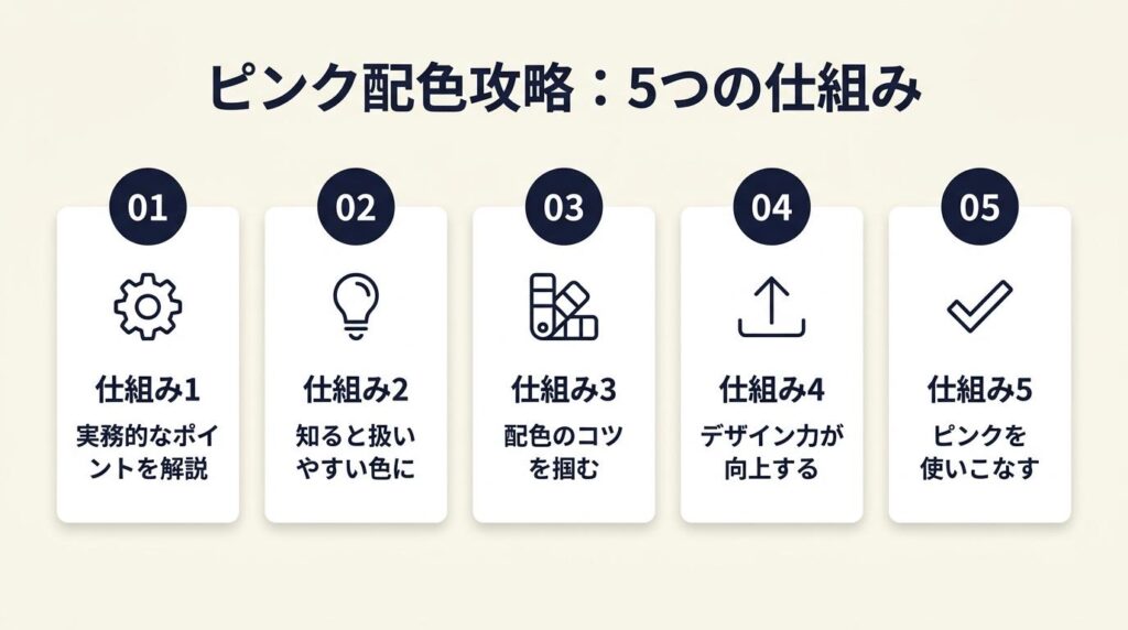 ピンク配色は5つの仕組みで攻略できる