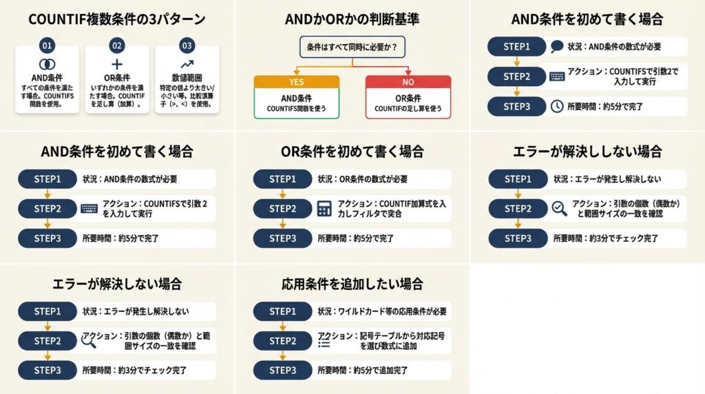 応用条件は5つの記号で対応