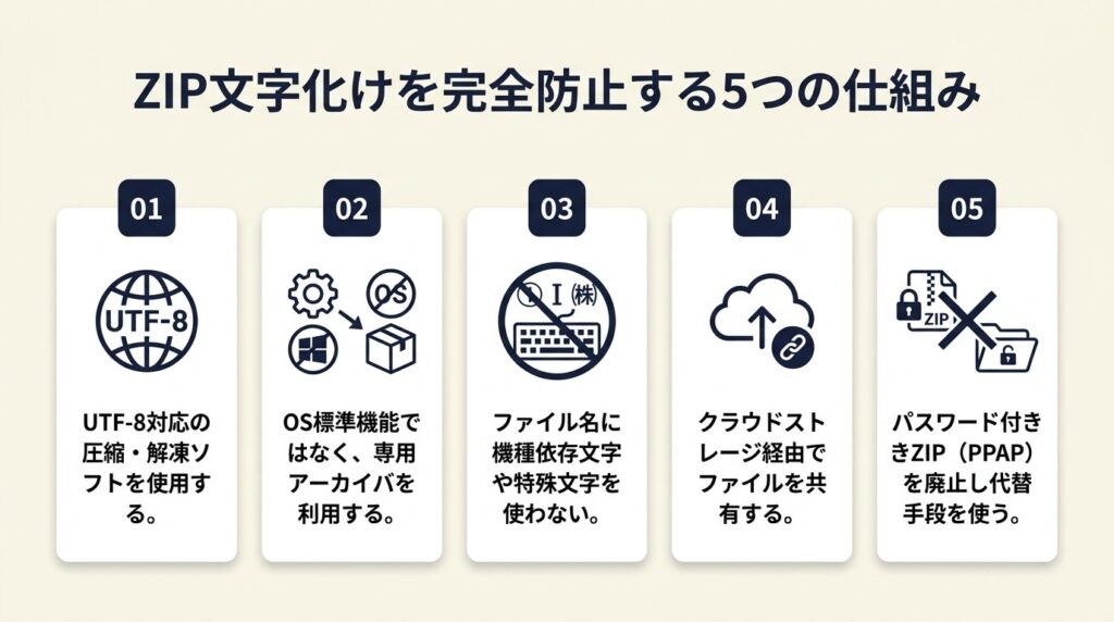 ZIP文字化けは3ステップで解消｜無料ソフト対応法 | フリ転