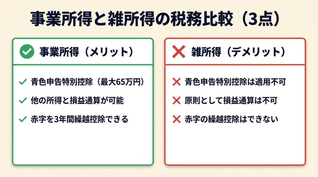 副業・フリーランス収入は4基準で区分が決まる