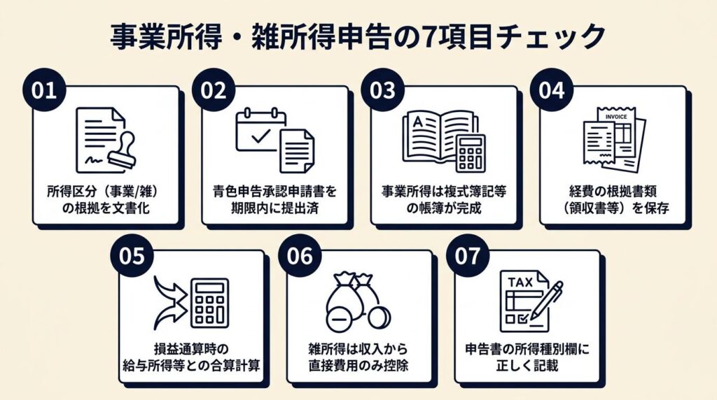 事業所得の実態を証明する5つの記録術