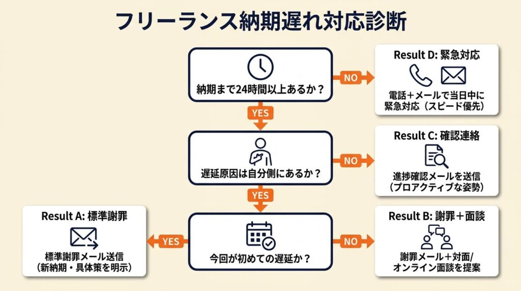 フリーランス納期遅れの対応を3分で診断