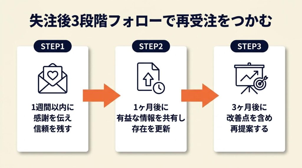 失注フォローの実例は2パターンで比較