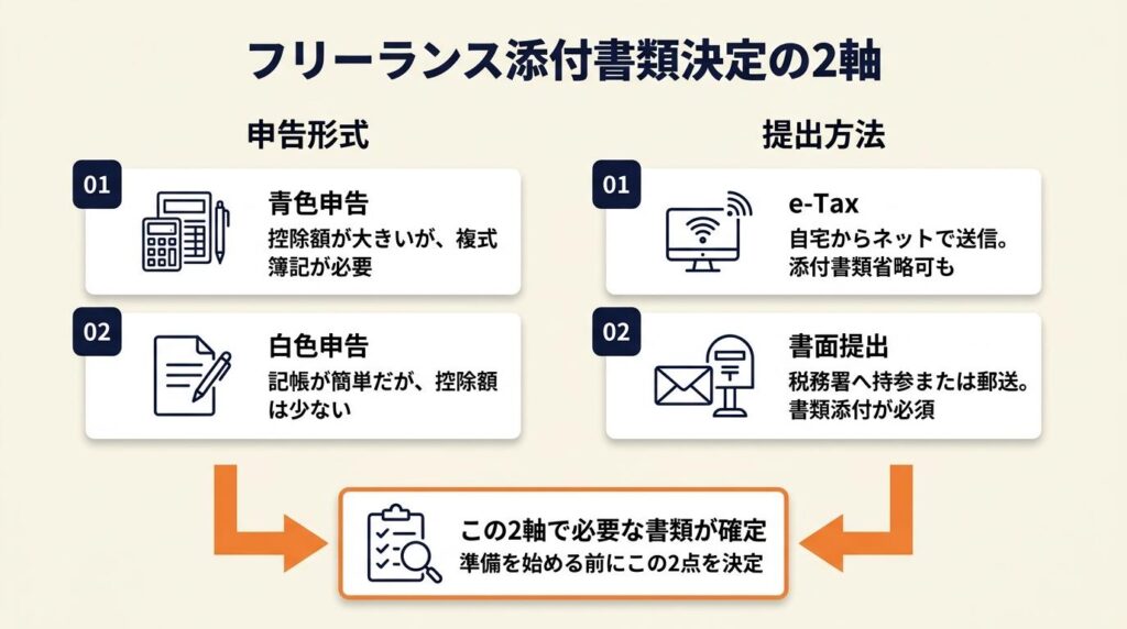 フリーランスの添付書類は2軸で9種類が確定