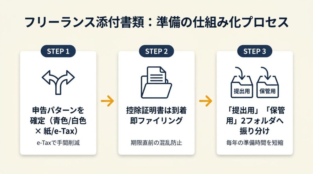 フリーランスの添付書類は2件の実例で比較