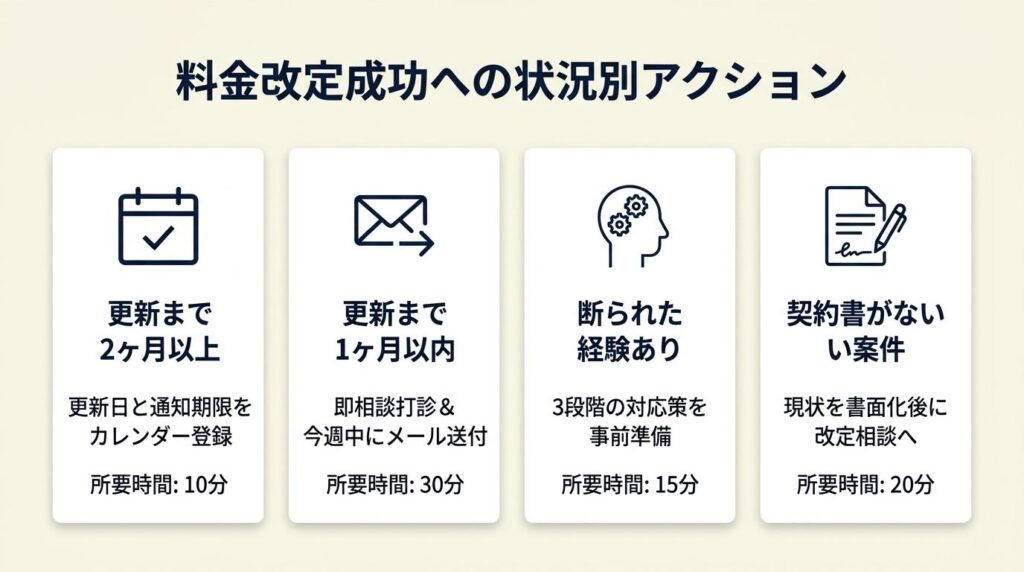 料金改定は2ヶ月前通知で決まる