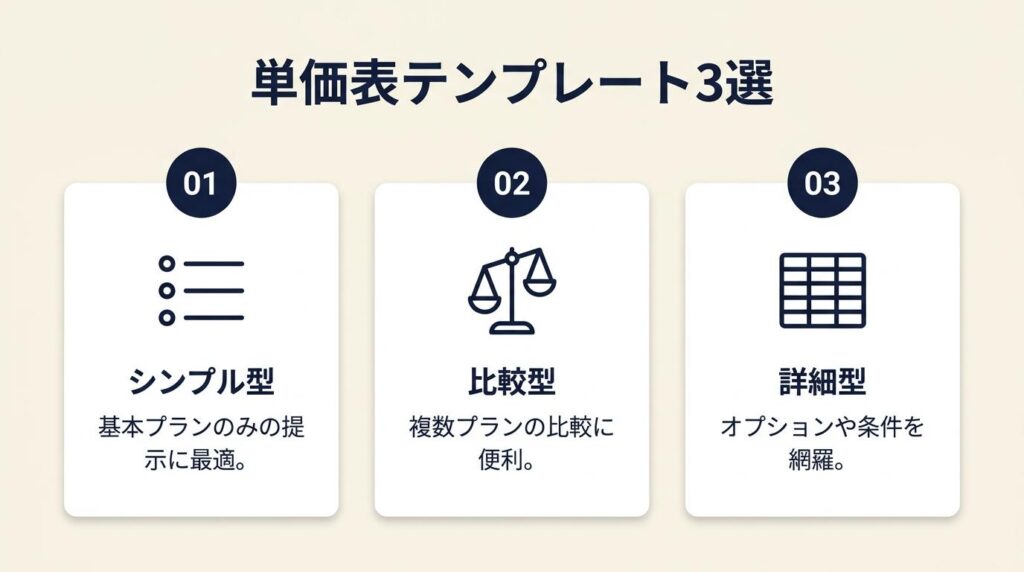 単価表は5つの仕組みで収益を最大化