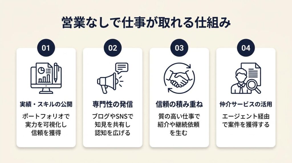 フリーランス営業なしで仕事が取れる理由