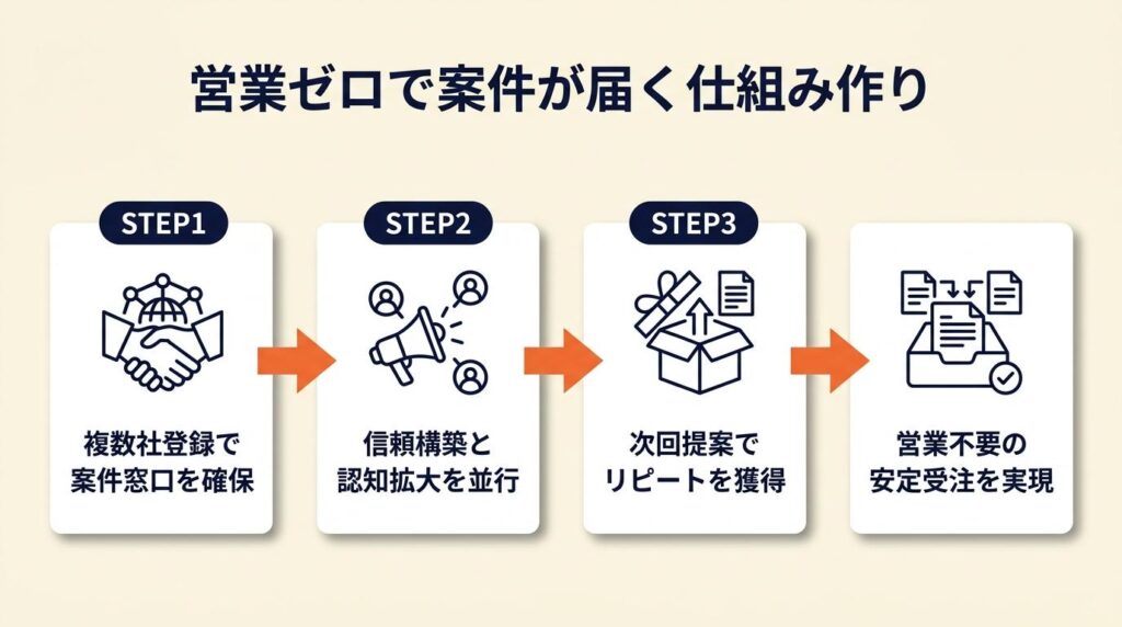 フリーランス営業したくない人は仕組みで解決する