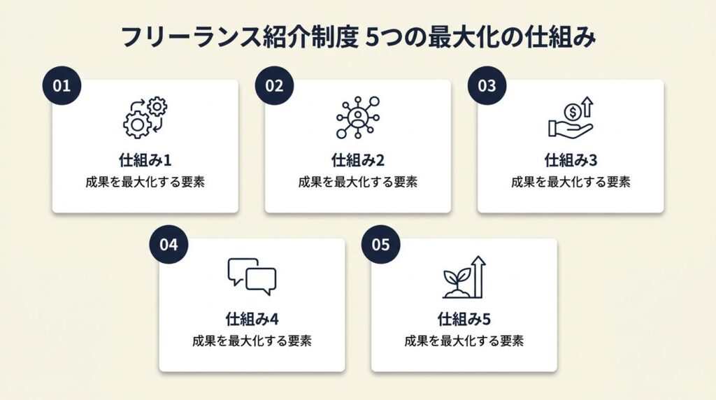 フリーランス紹介制度は5つの仕組みで最大化