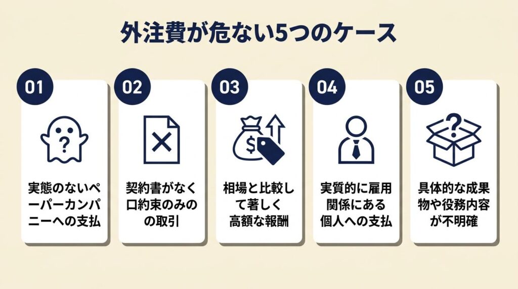 外注費が危ない5つのケース
