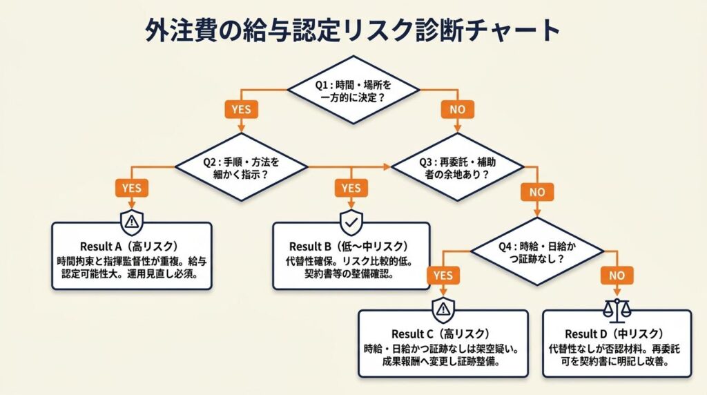外注費の給与認定リスクを3分で診断