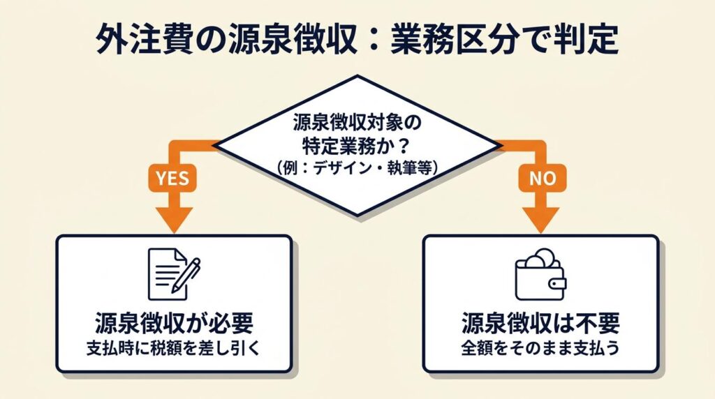 外注費の源泉徴収は業務区分で判定