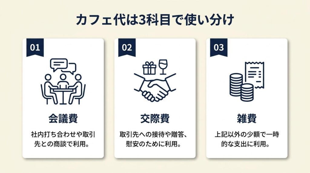 カフェ代は3科目で使い分け