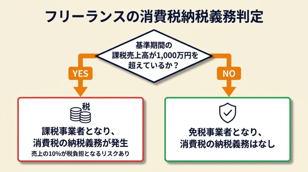 フリーランスの消費税は売上1,000万円超で義務化