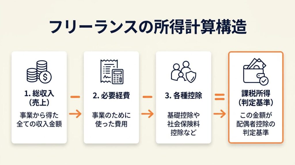 フリーランスの所得は3要素で計算