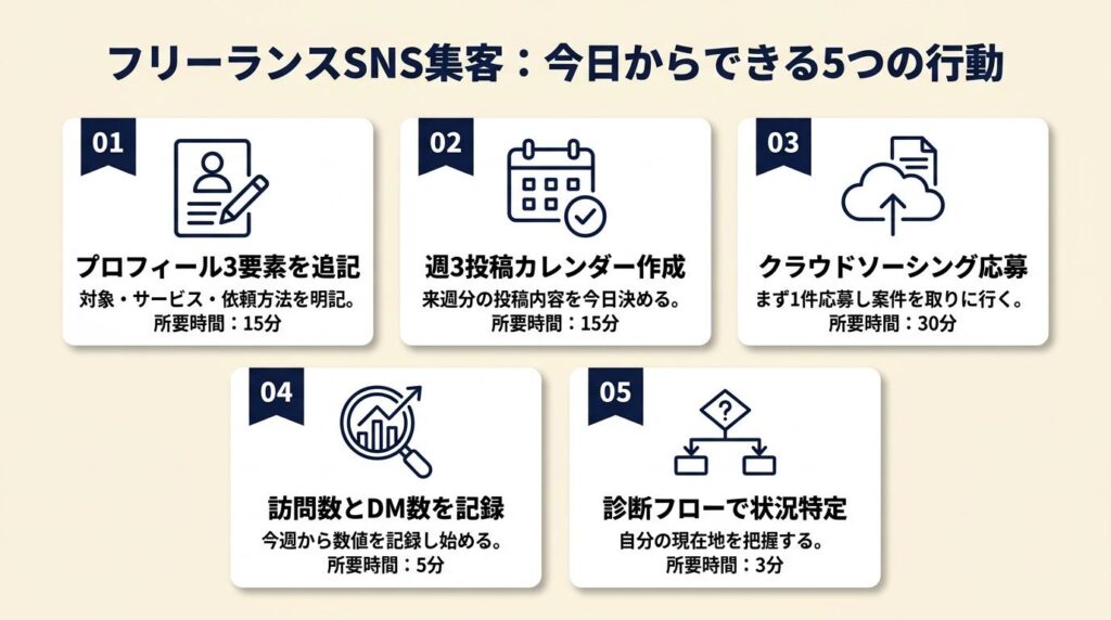 フリーランスSNS集客は導線が命：今日からできる5つの行動