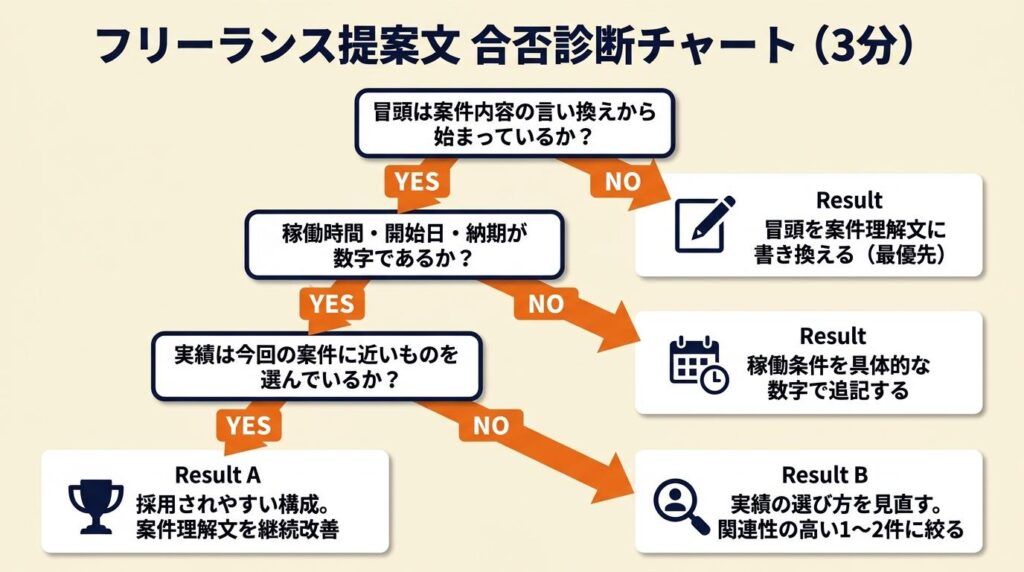 フリーランス提案文の合否を3分で診断