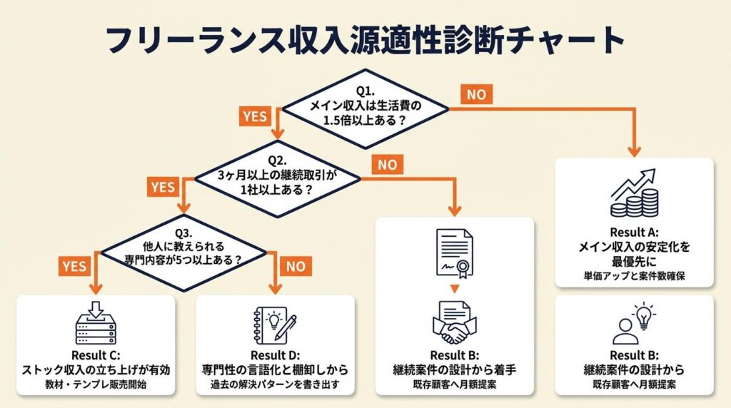 フリーランス収入源の適性を3分で診断
