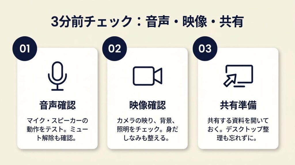今すぐ使える3分の打ち合わせ前チェック
