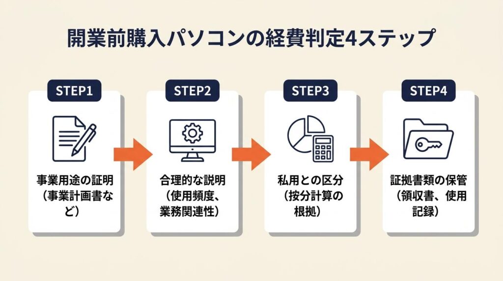 開業前購入パソコンは4ステップで判定