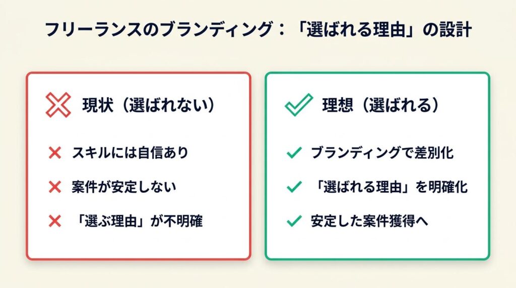 フリーランスのブランディングは「選ばれる理由」の設計