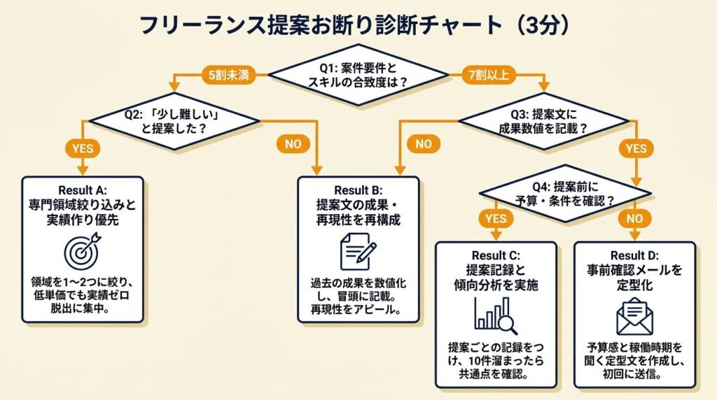 フリーランス提案が断られやすい人を3分で診断