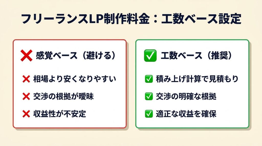 フリーランスLP制作の料金は工数で設定