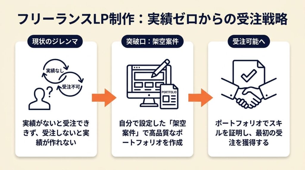 フリーランスLP制作は実績なしでも受注可能