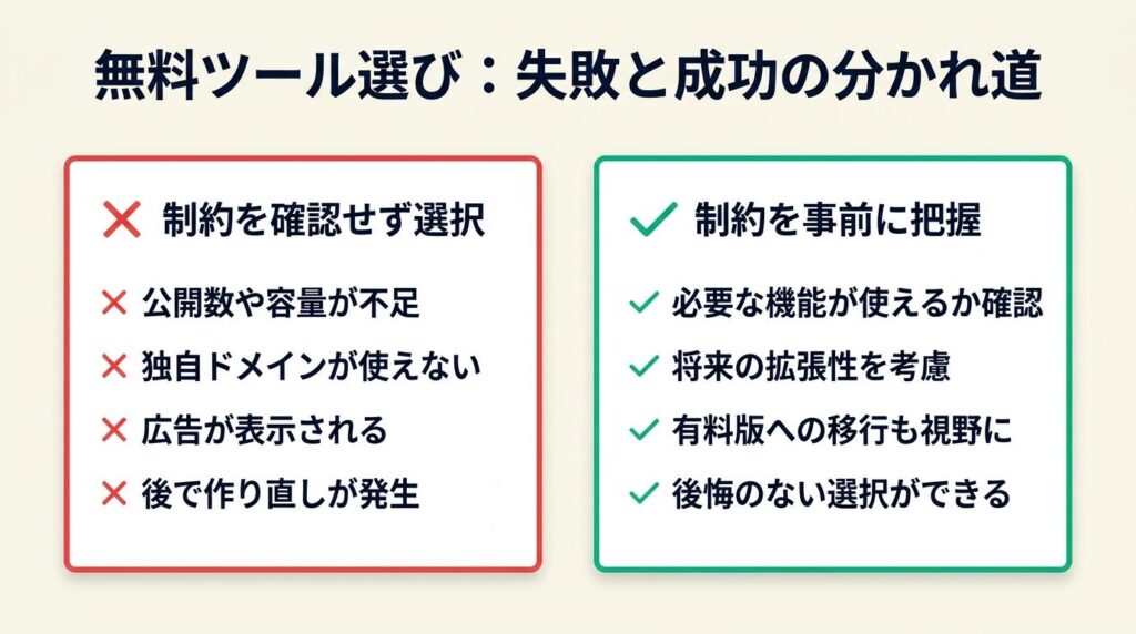 無料ツールは6サービスで比較