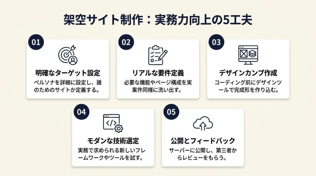 架空サイトを実務力向上につなげる5つの工夫