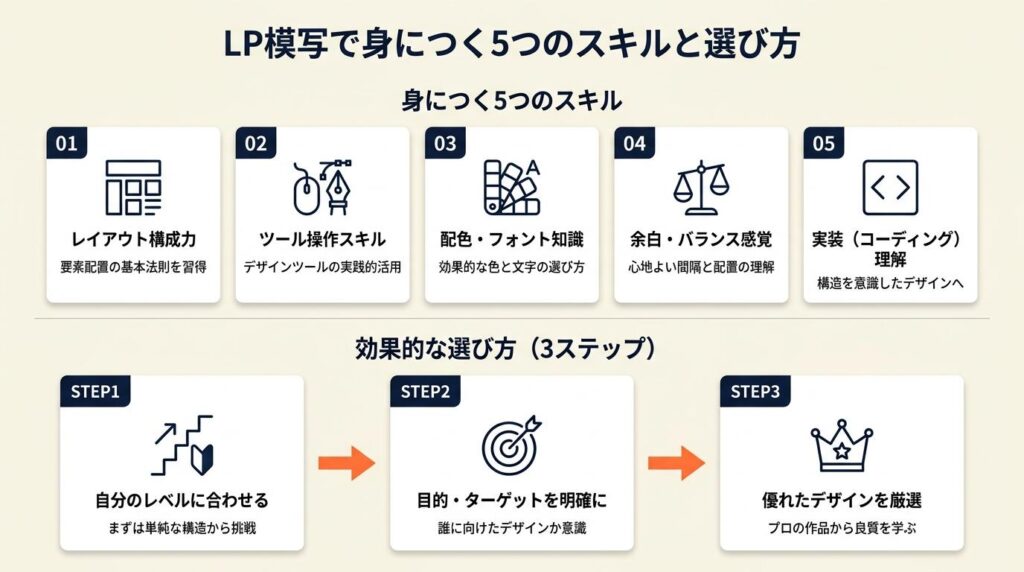 LP模写で身につく5つのスキルと選び方