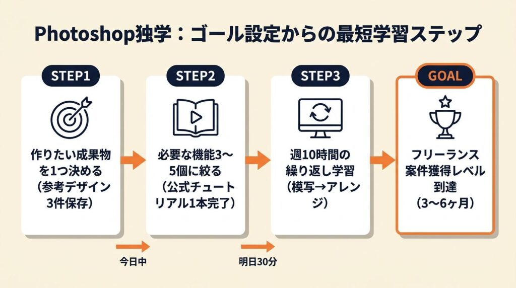 Photoshop独学はゴールを決めてから学ぶ