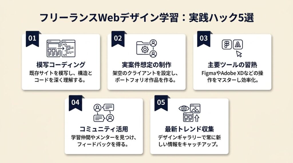 フリーランス向けWebデザイン学習の実践ハック5選