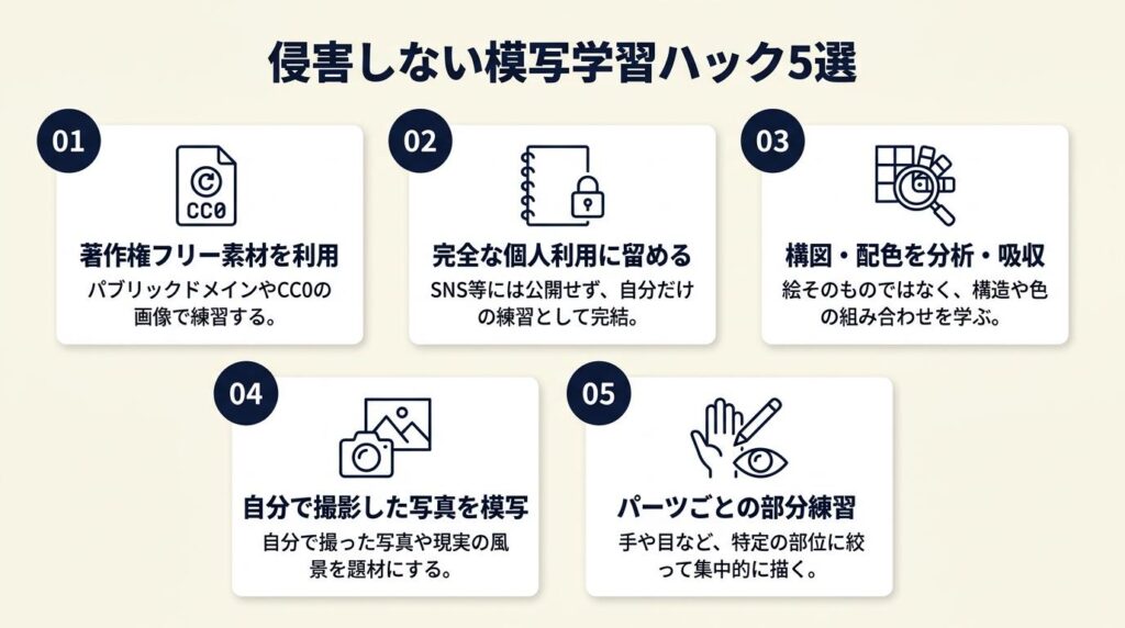 侵害しない模写学習のハック5選