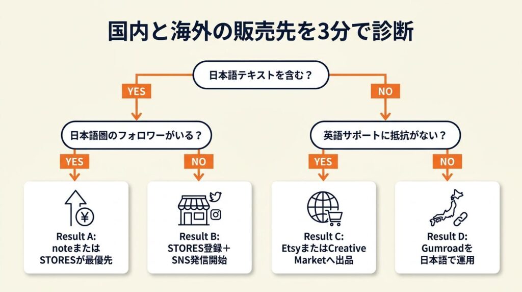 国内と海外の販売先を3分で診断