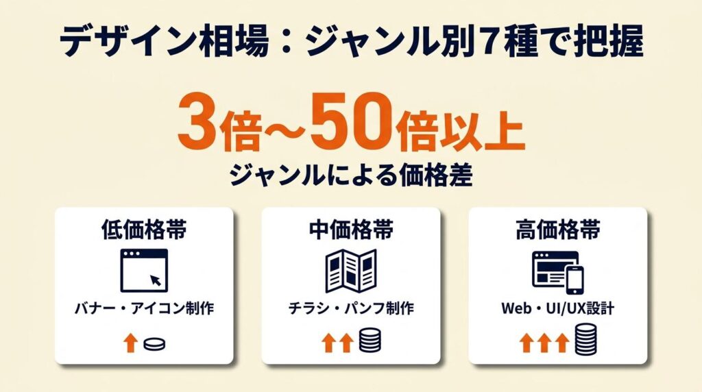 デザイン相場はジャンル別7種で把握