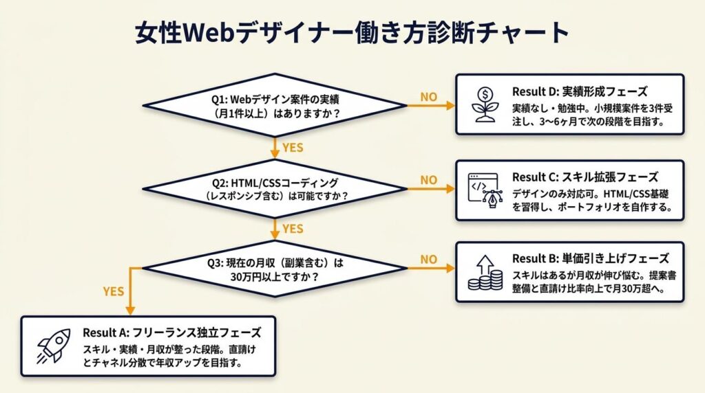 女性Webデザイナーの働き方を3分で診断