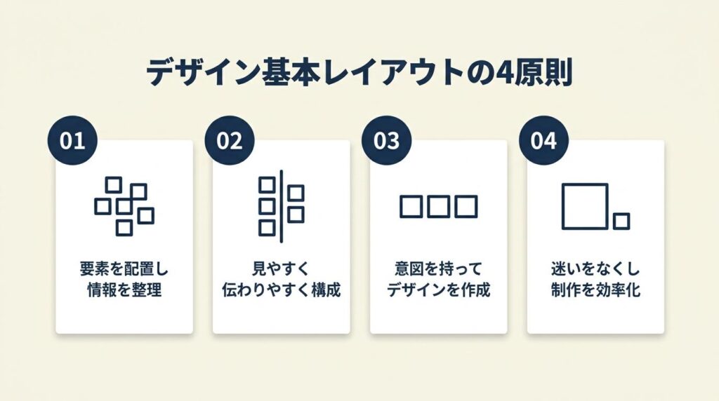 デザイン基本レイアウトは4原則で整理
