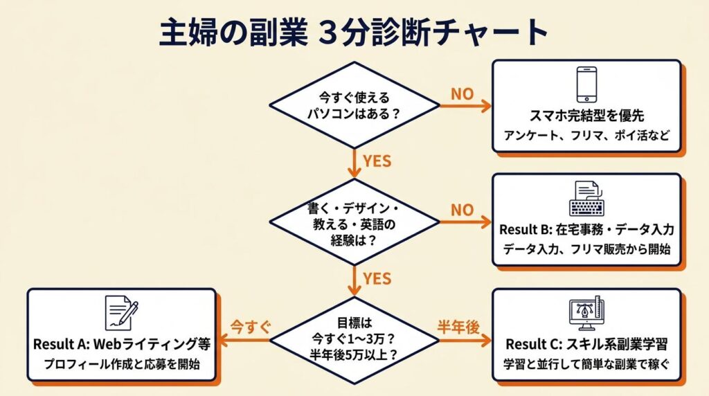 主婦の副業を3分で診断