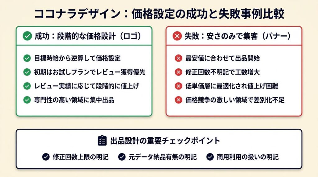 ココナラ デザインは2つの事例で学ぶ
