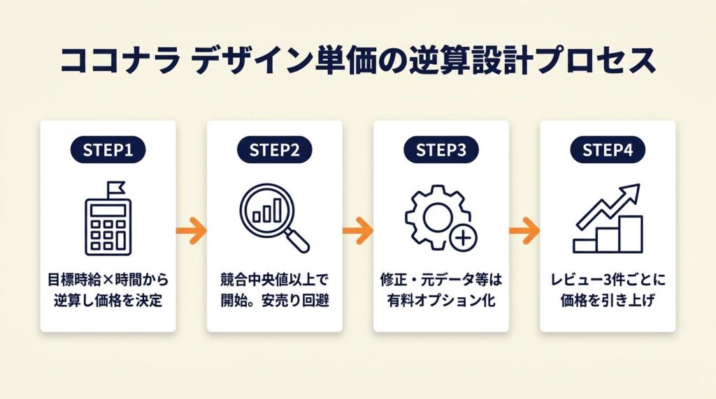 ココナラ デザインは逆算設計で単価が変わる