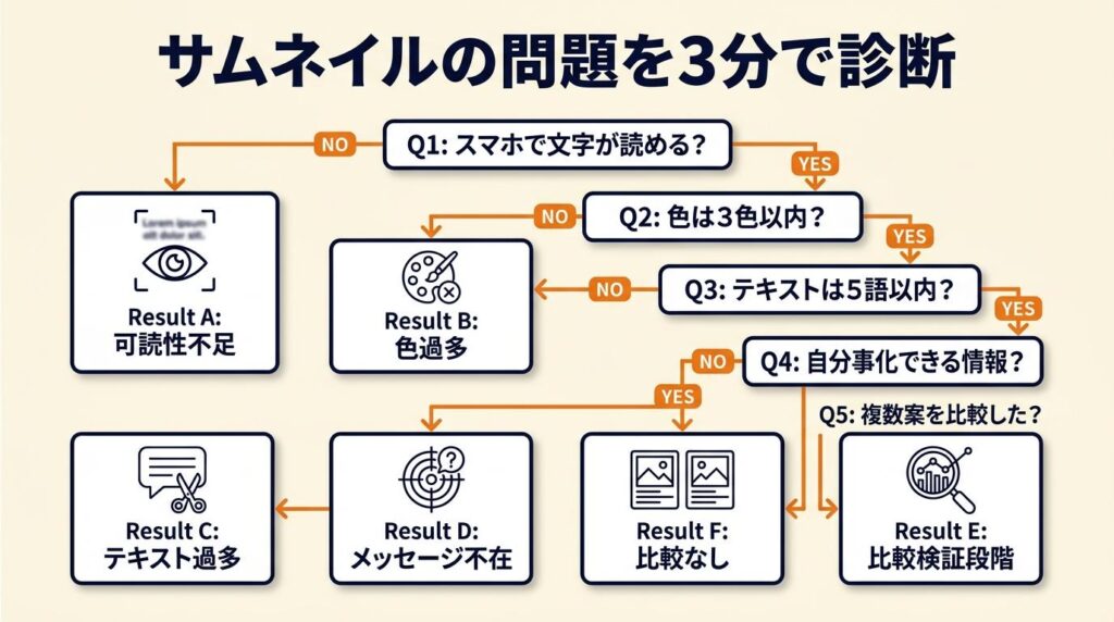 サムネイルの問題を3分で診断