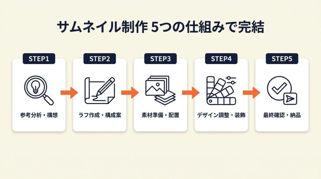 サムネイル制作は5つの仕組みで完結する