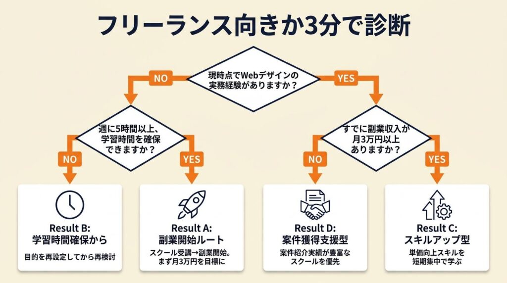 フリーランス向きか3分で診断