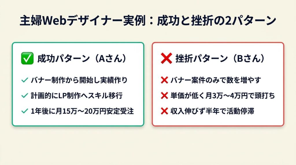 主婦Webデザイナーの実例は2パターン