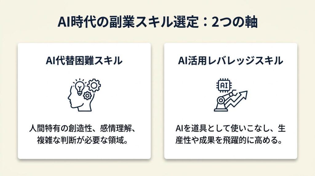 AI時代の副業スキルは2軸で選ぶ