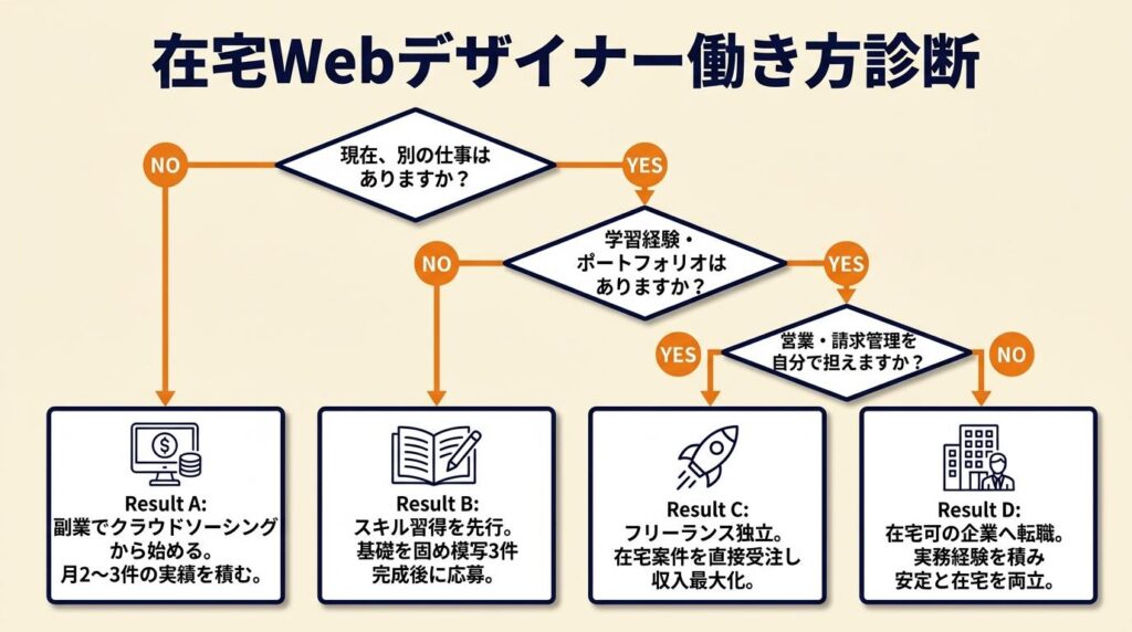 在宅Webデザイナーの働き方を3分で診断