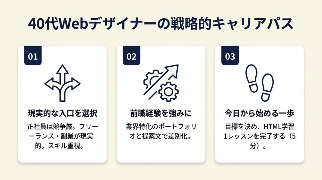 40代Webデザイナーは戦略次第で道が開ける