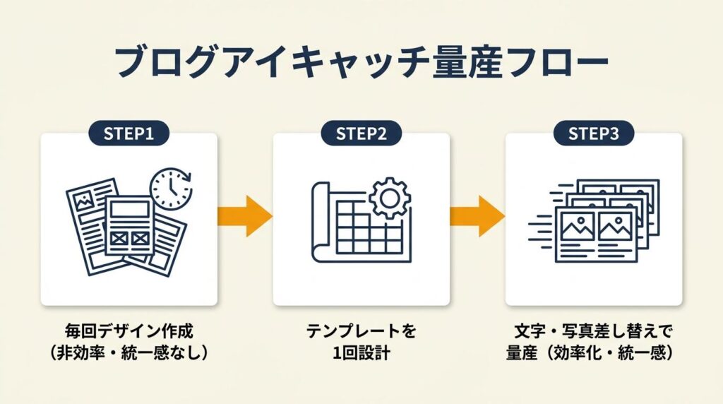 ブログアイキャッチは1テンプレートで量産